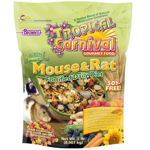 2 Lb F.M. Brown Tropical Carnival Natural Mouse & Rat - Food